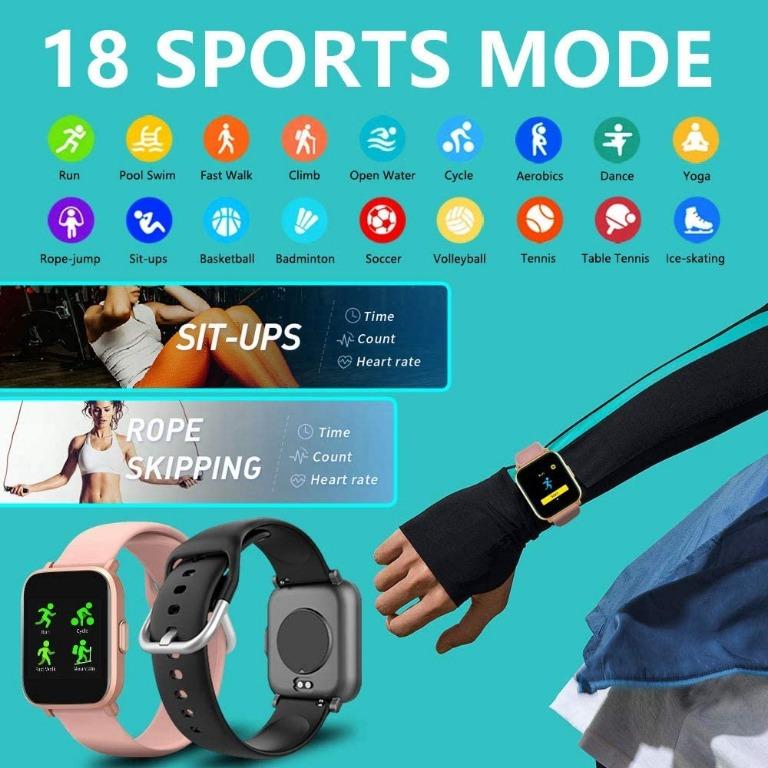 MorePro Smart Watch 18 Sport Modes Activity Tracker Heart Rate