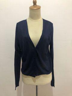 Navy Cardigan / Outerwear by Elle