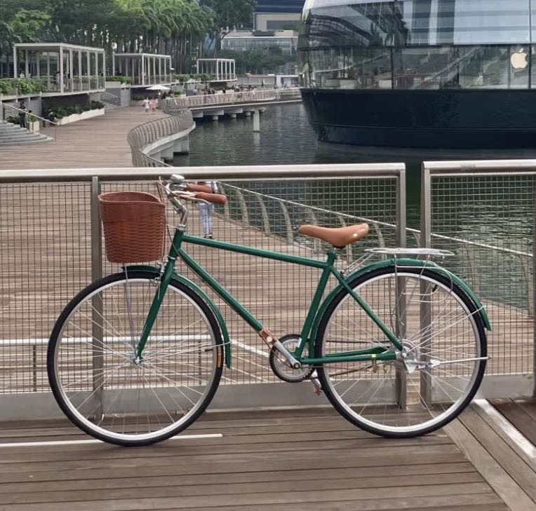 Nearly new city bike single gear bicycle , Sports Equipment, Bicycles & Parts, Bicycles on Carousell