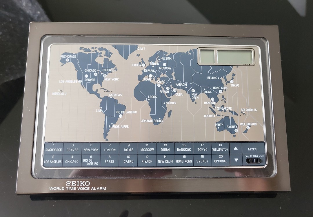 NEW Seiko World Clock Table