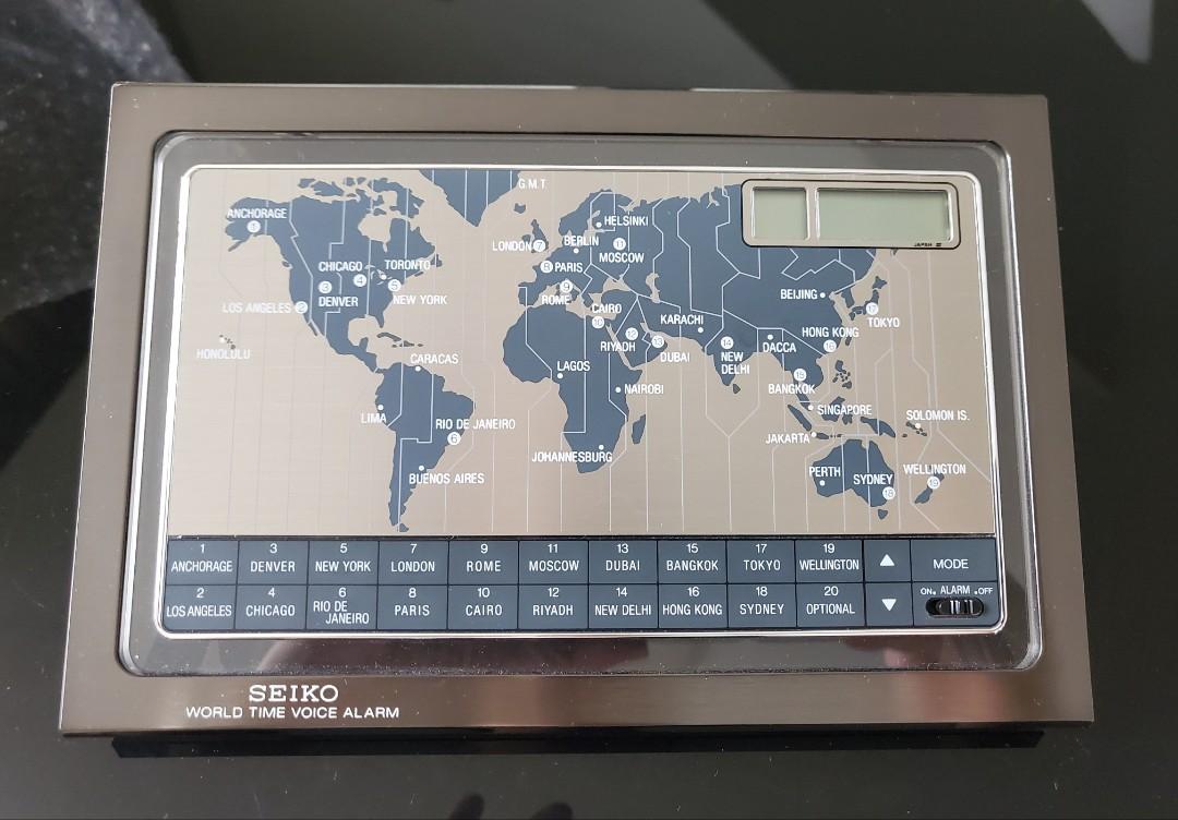NEW) Seiko World Clock (Table), Everything Else on Carousell