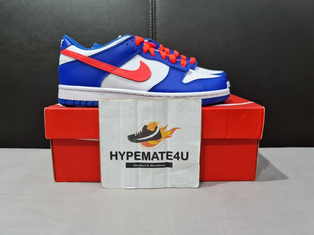 Nike Dunk Low GS - Royal Red, Women's Fashion, Shoes on Carousell