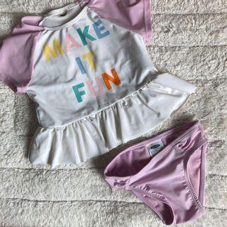 Old Navy Toddler Girl Two Piece Fun Swim Set for 2 years old!
