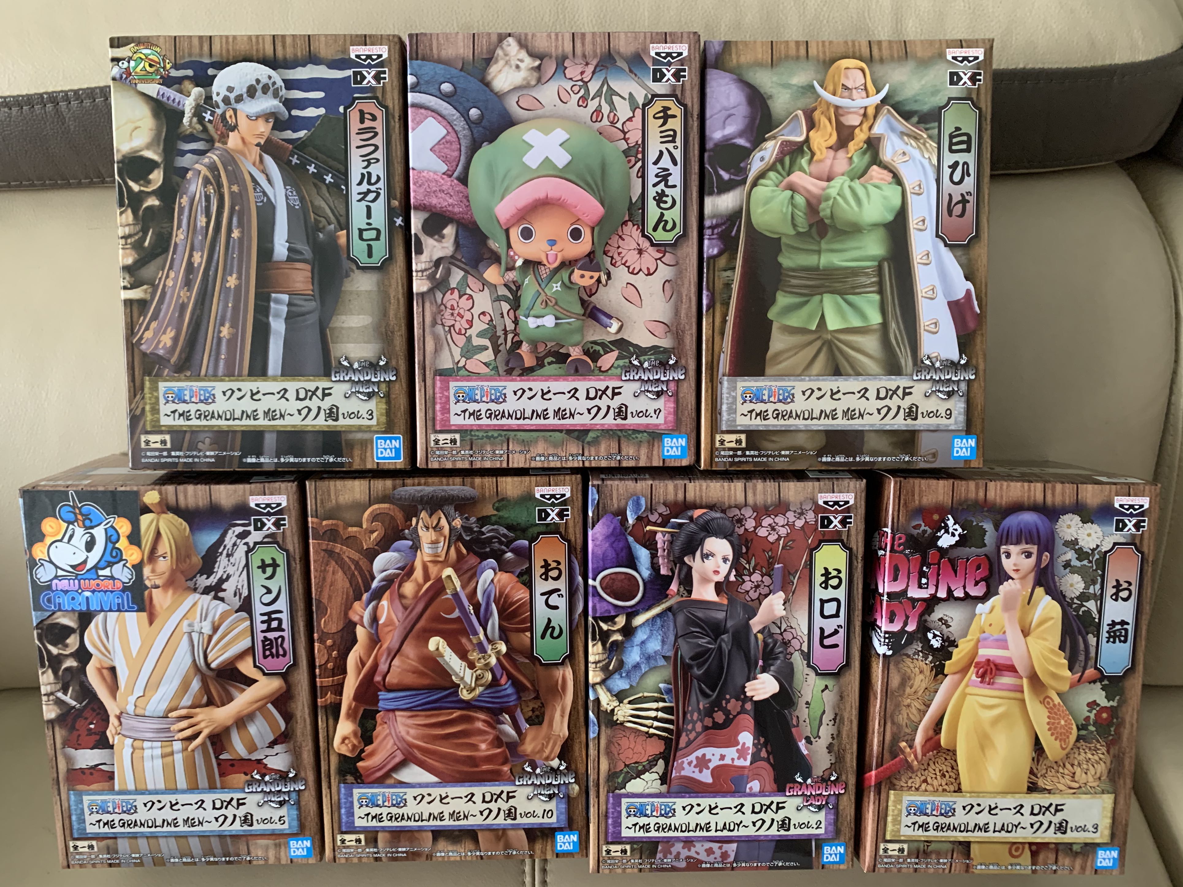 One Piece The Grandline Men Edward Newgate Nico Robin Okiku Sanji Tony Chopper And Trafalgar Law Hobbies Toys Toys Games On Carousell