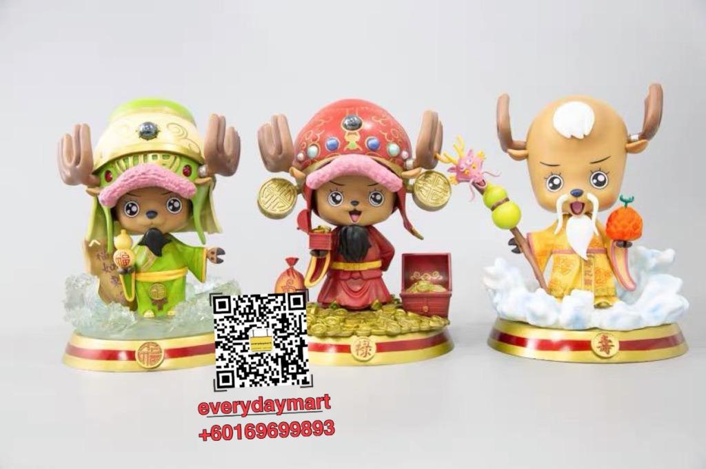 One Piece Tony Tony Chopper 3 Good Fortune Emolument Longevity Fu Lu Shou Statues Action Figure Toys 海贼王乔巴福禄寿 模型手办摆件礼物 Toys Games Action Figures Collectibles On Carousell