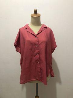 Original Uniqlo Basic Pink Shirt
