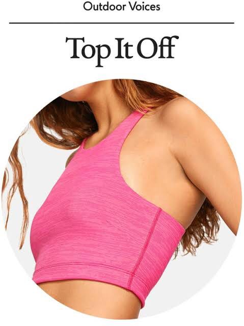 Outdoor Voices TechSweat Crop Top, Women's Fashion, Activewear on Carousell