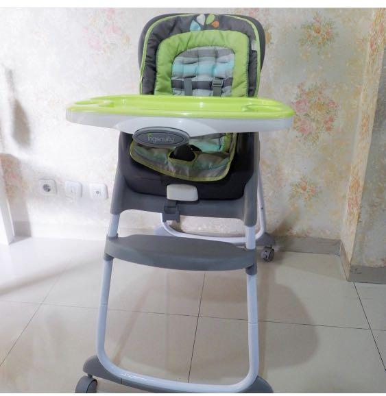 Preloved baby chair ingenuity 3 in 1 high chair kursi makan anak bayi motif vesper