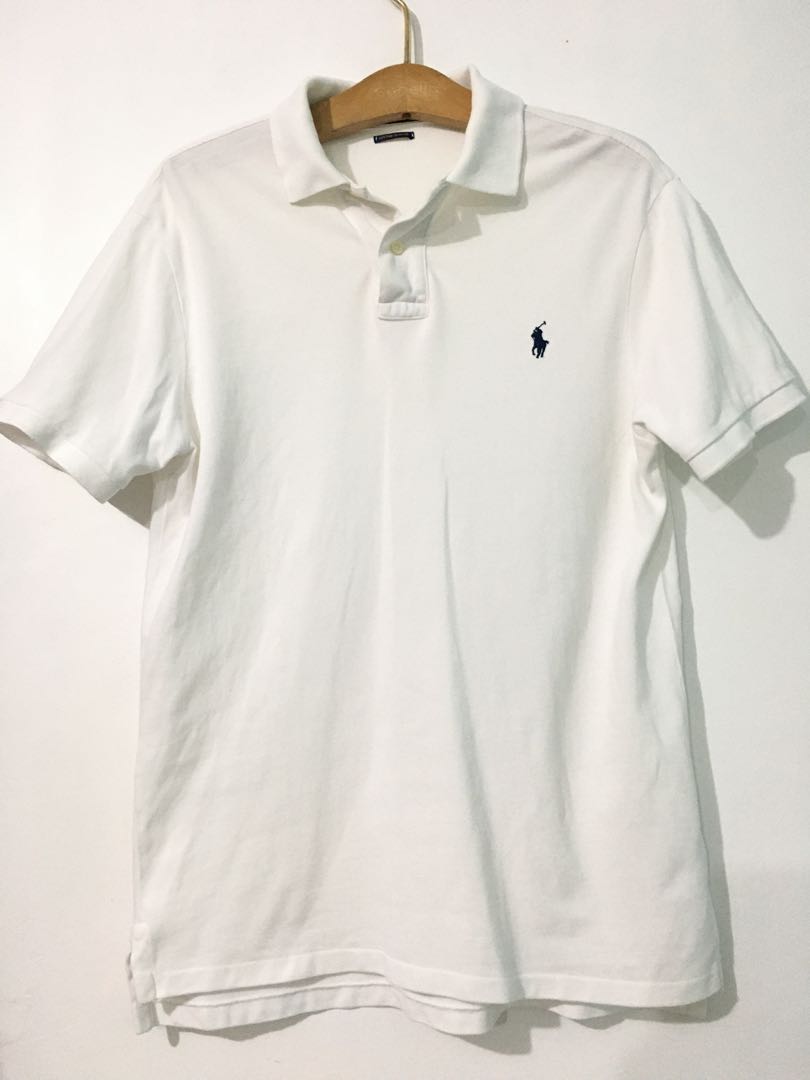 Ralph Lauren white polo shirt, Men's Fashion, Tops & Sets, Tshirts & Polo  Shirts on Carousell