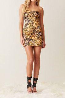 RENT - bec and bridge strapless mini dress