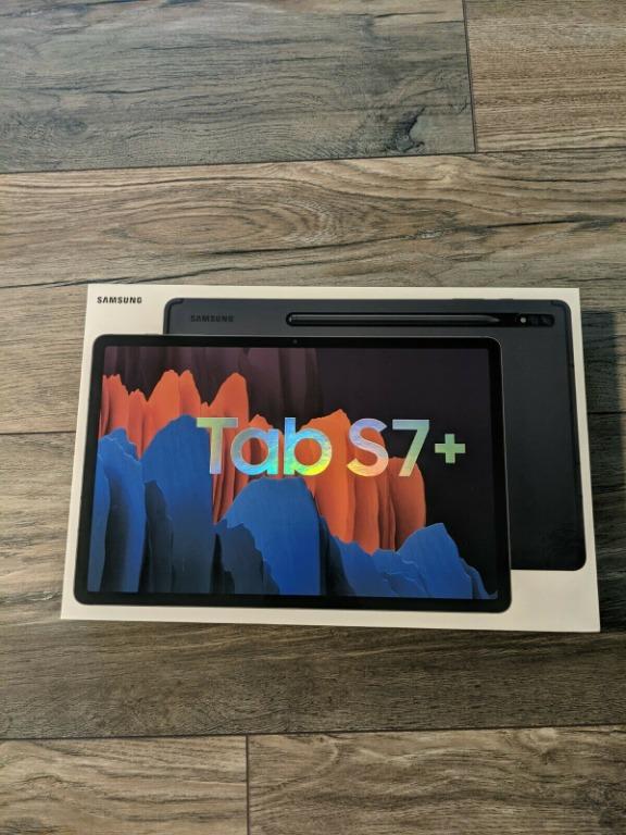 sealed new Samsung Galaxy Tab S7 Plus 128GB Wi-Fi 12.4 in - Mystic Black w/  S-Pen