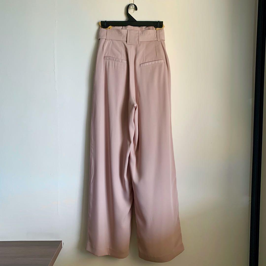 Sheike Light Pink Wide Leg High Waisted Trousers Pants, Women's Fashion ...
