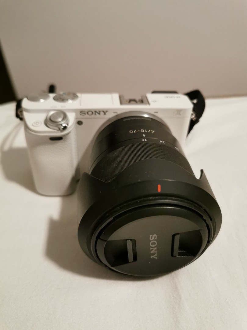 Sony A6000 white, Photography, Cameras on Carousell