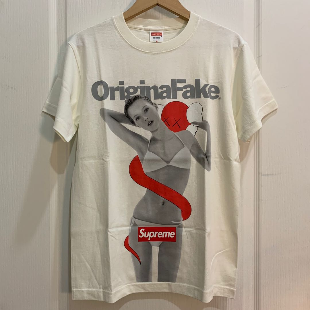 Supreme Kate Moss OriginalFake 2008 Tee, Men's Fashion, Tops