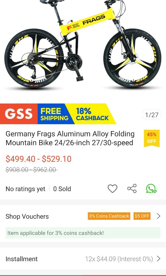Frags mountain bike price sale