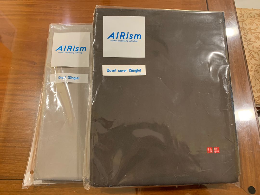 Uniqlo Airism Single Sheet and Duvet, Furniture & Home Living, Bedding