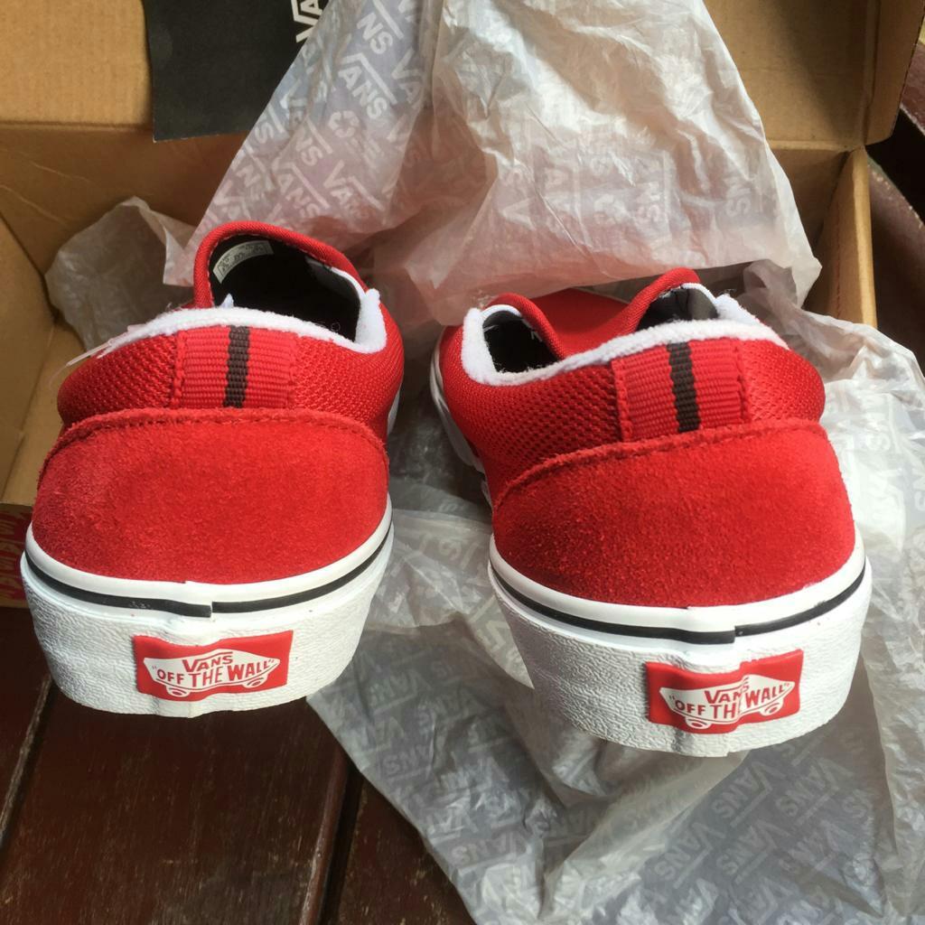 Vans Classic Slip On Sport Mesh Red Tango Original