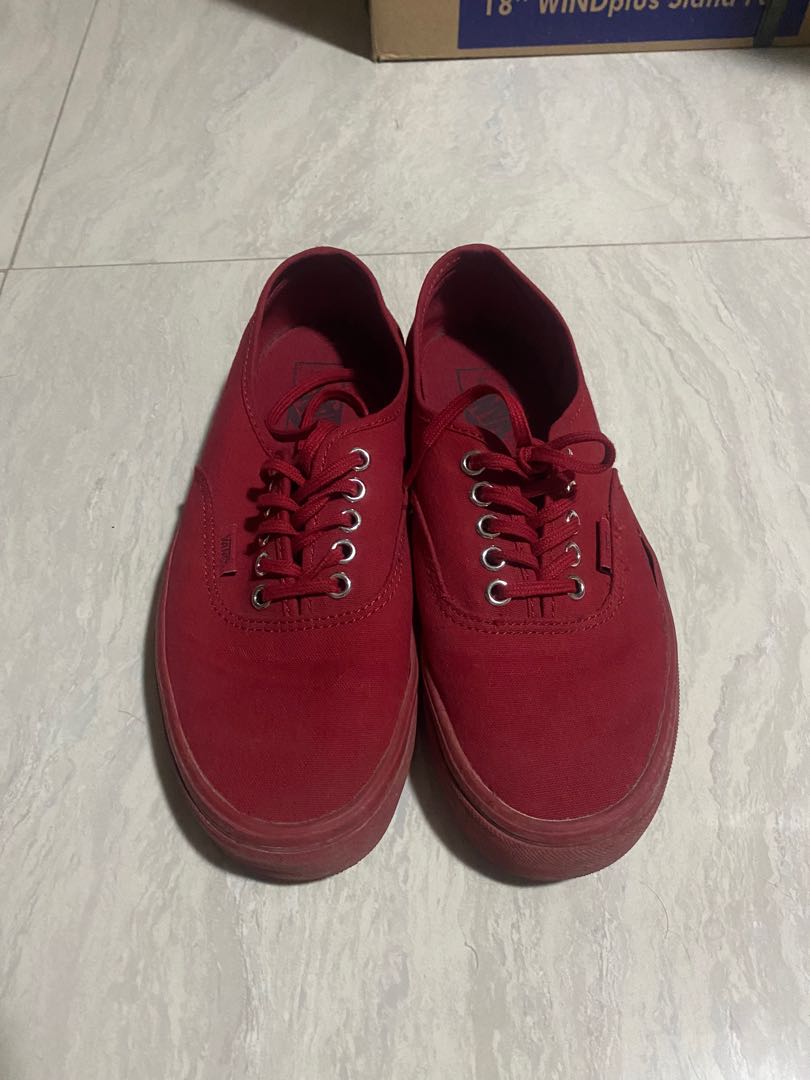 vans red monochrome