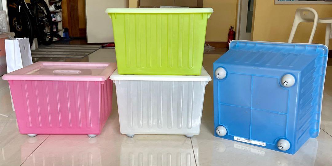 VESSLA IKEA Storage Crate on rollers, Furniture & Home Living