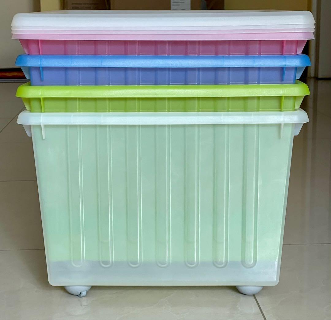 VESSLA IKEA Storage Crate on rollers, Furniture & Home Living