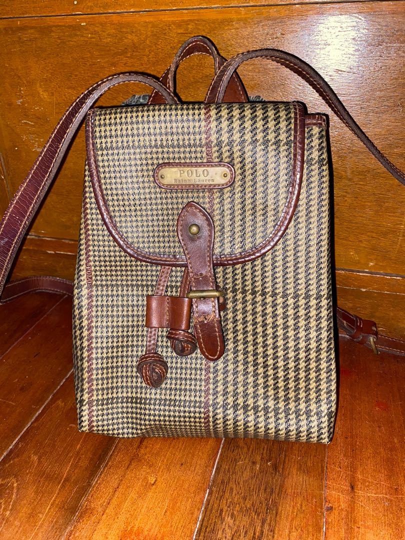Vintage Ralph Lauren Leather Backpack Women s Fashion Bags