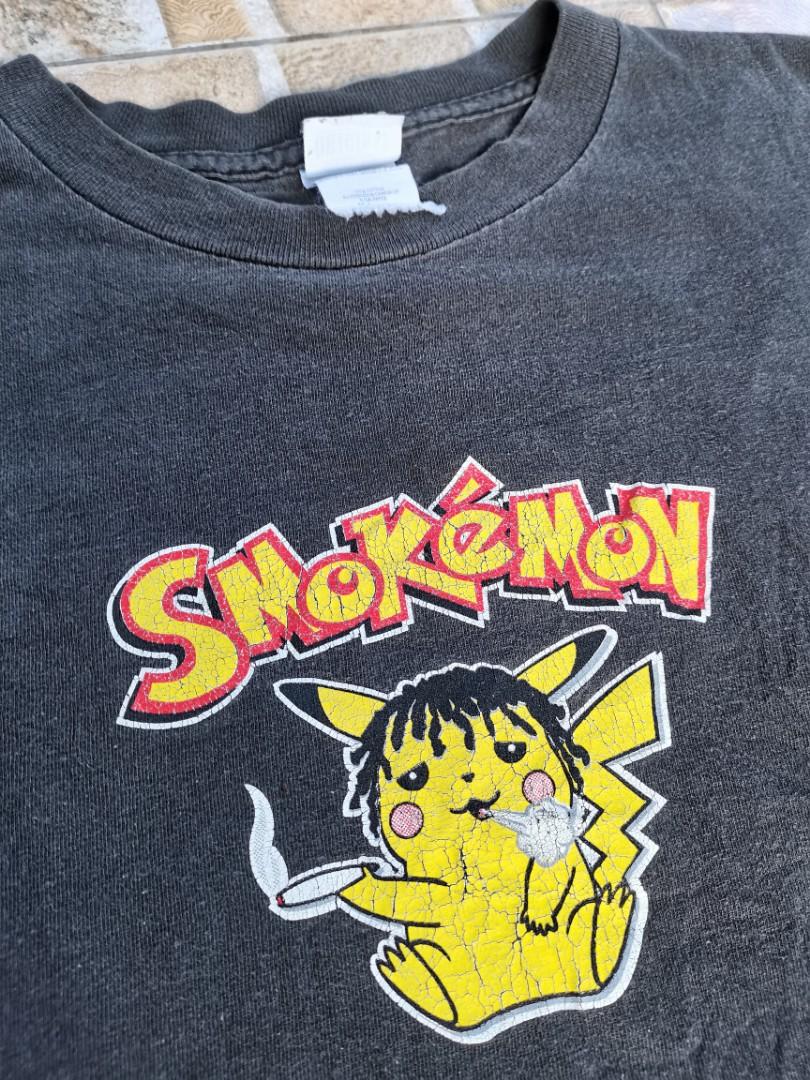 Pokemon Eevee Smokemon Funny Weed Smoking Parody T Shirt