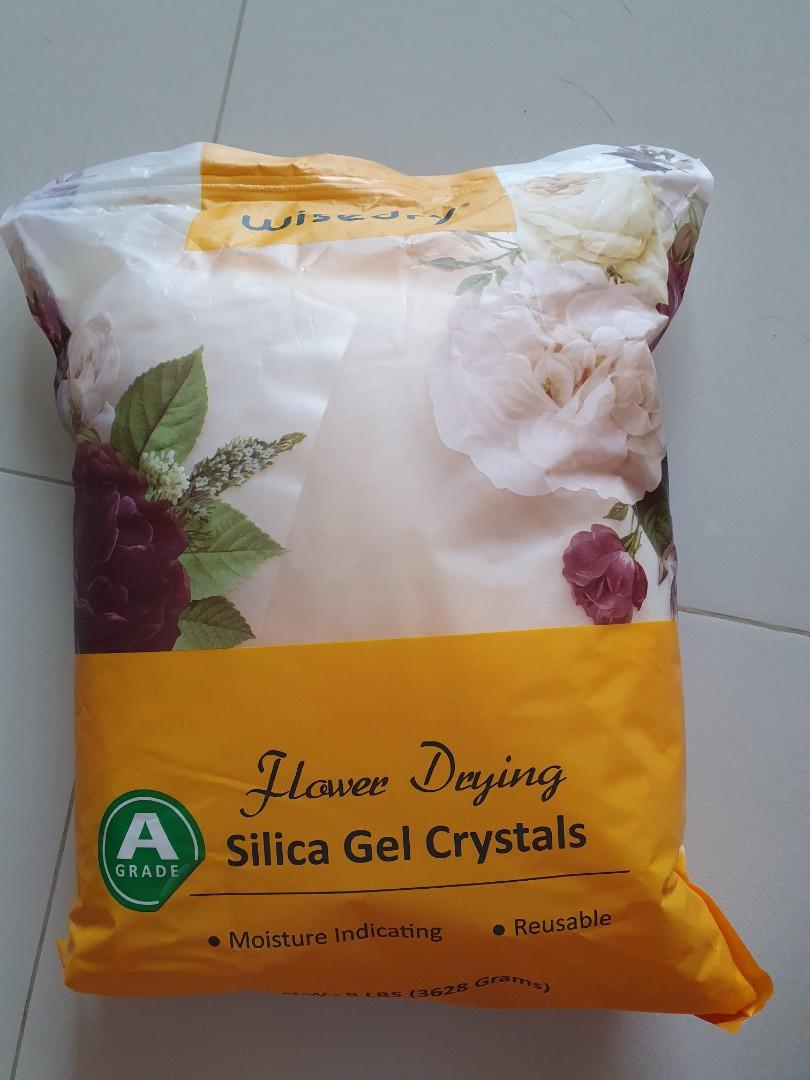 Wisedry 8LBS Silica Gel Flower Drying Crystals, Color Indicating