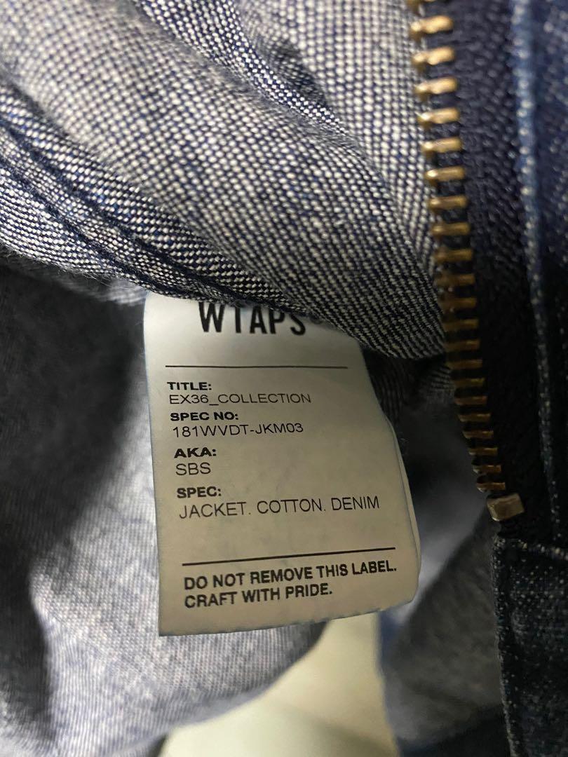wtaps 18ss sbs jacket cotton denim indigo size s wtvua tet, 男裝