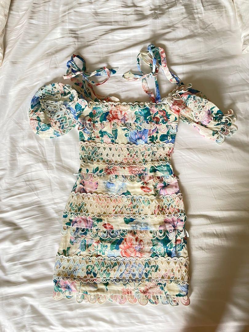 Zimmermann cold outlet shoulder dress