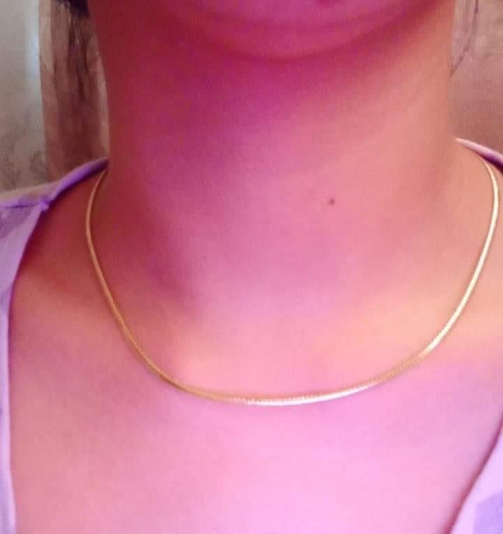 18K Saudi Gold Omega Choker Necklace 