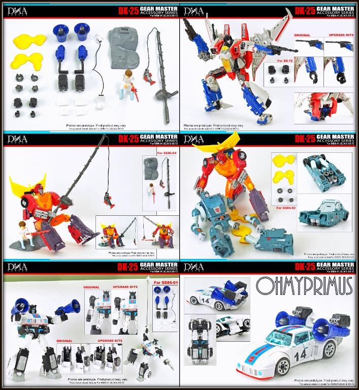 In Stock Dna Design Dk 25 Dk25 Gear Master Accessory Series Upgrade Kit For Transformers Studio Series 86 Starscream Hot Rod Jazz Hobbies Toys Toys Games On Carousell