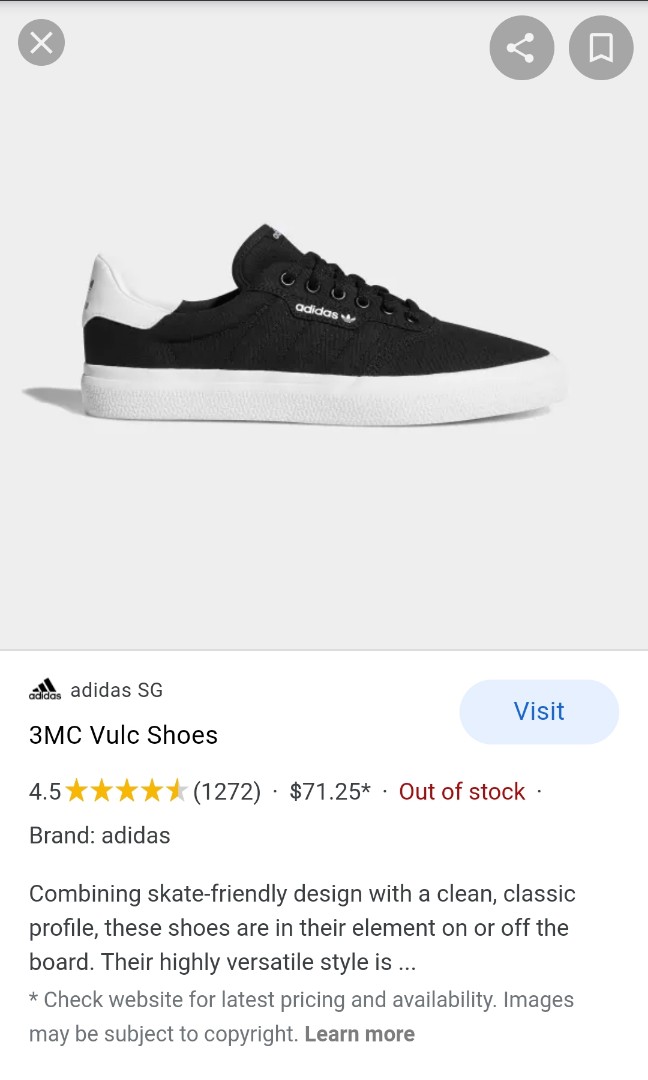 Adidas 3MC Vulc Black Men s Fashion Footwear Sneakers on Carousell