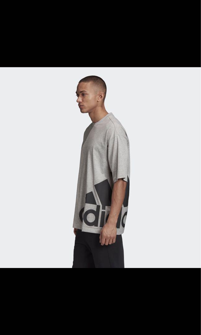 Adidas Big Badge of Sport Boxy Tee Men Grey GC7289, Men's Fashion, Tops \u0026  Sets, Tshirts \u0026 Polo Shirts on Carousell