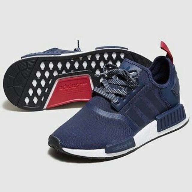 Adidas nmd r1 sales womens navy blue