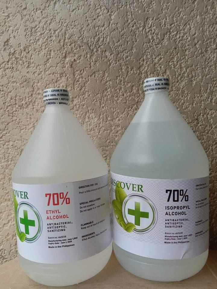 Affordable Alcohol ETHYL and ISOPROPYL (Category: Sanitizers & Disinfectants) located in Manila. Submitted by loveforlabels (Listing ID 1100325326, Image 1). Description: Affordable Alcohol ETHYL and ISOPROPYL in gallon. Scented and unscented Resellers and Distributors are welcome. ₱199 per gallon Globe:0966-8727698 Smart: 0907-7108622.