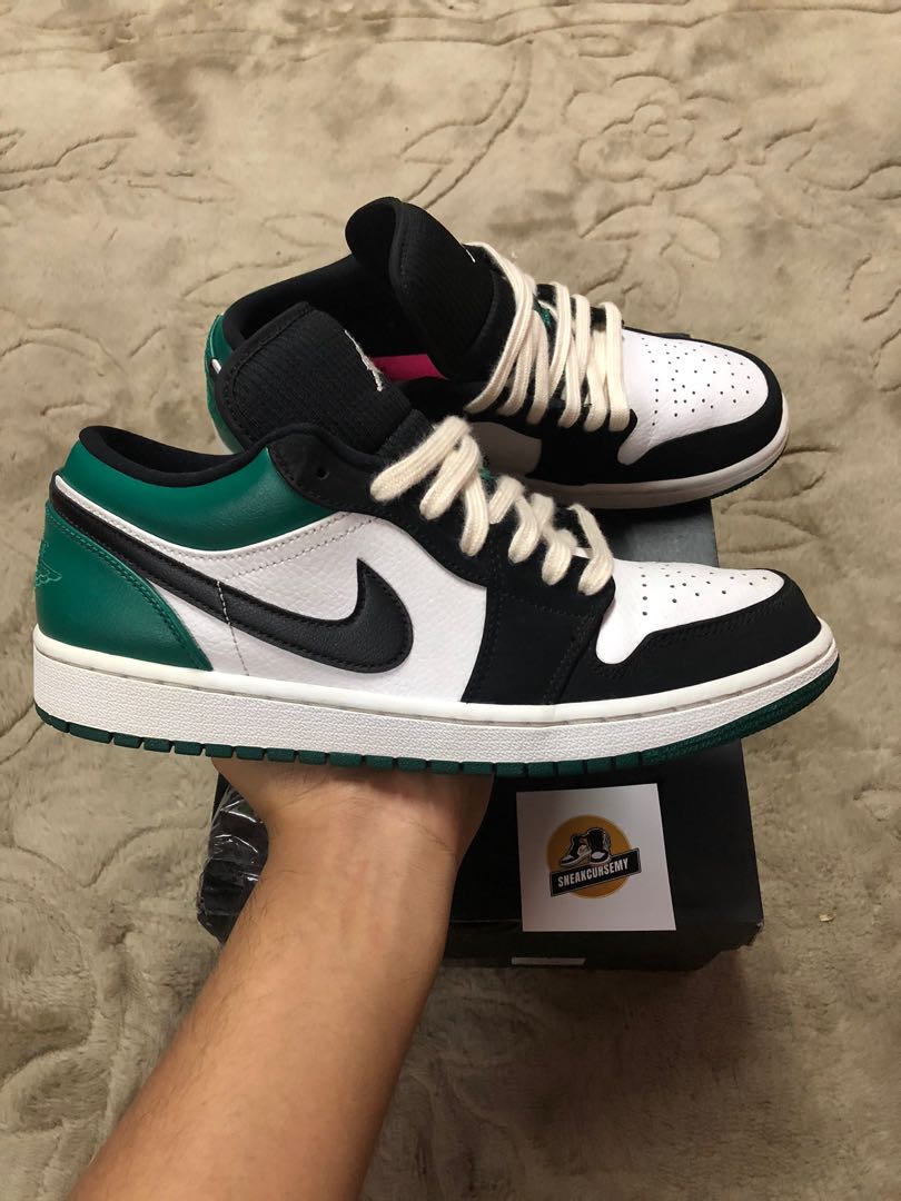 Air Jordan 1 Low Mystic Green Men s Fashion Footwear Sneakers