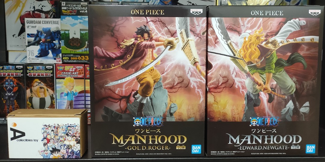 Banpresto One Piece Manhood Gold D Roger Vs Whitebeard Toys Games Action Figures Collectibles On Carousell