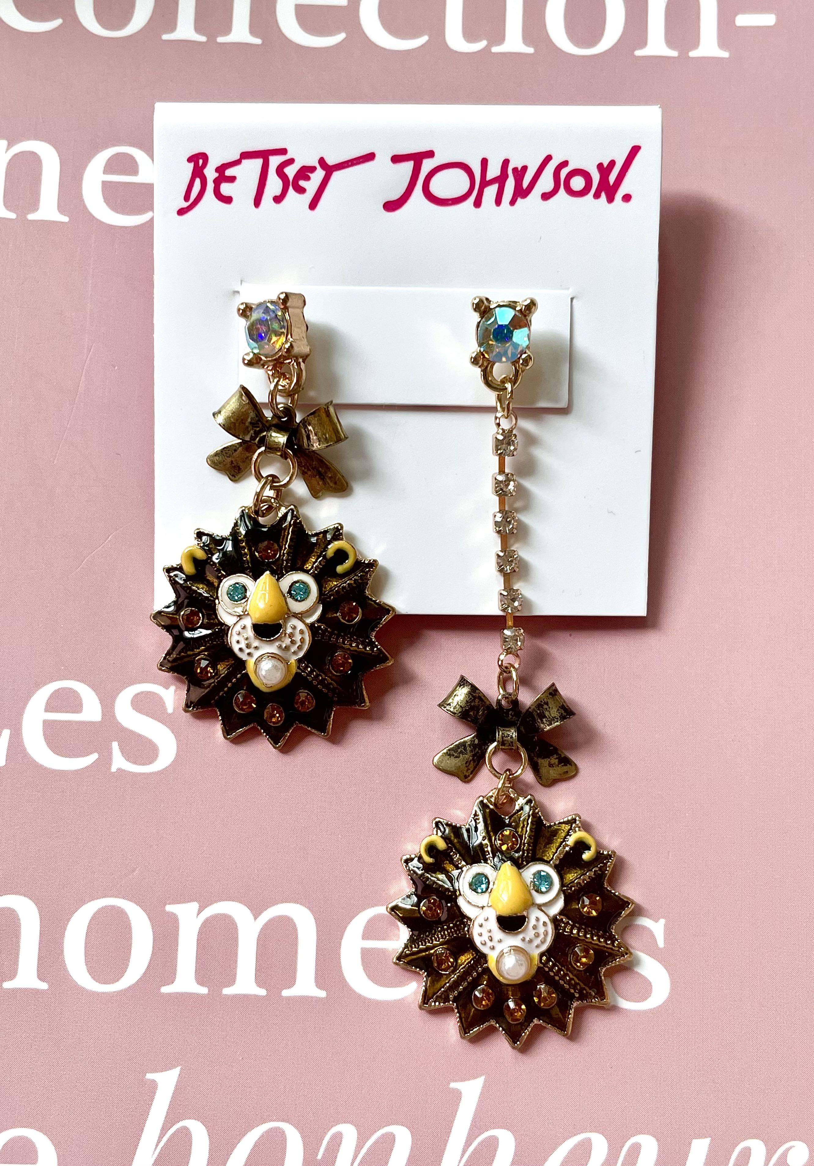 Betsey Johnson Lion Earrings Women s Fashion Jewelry