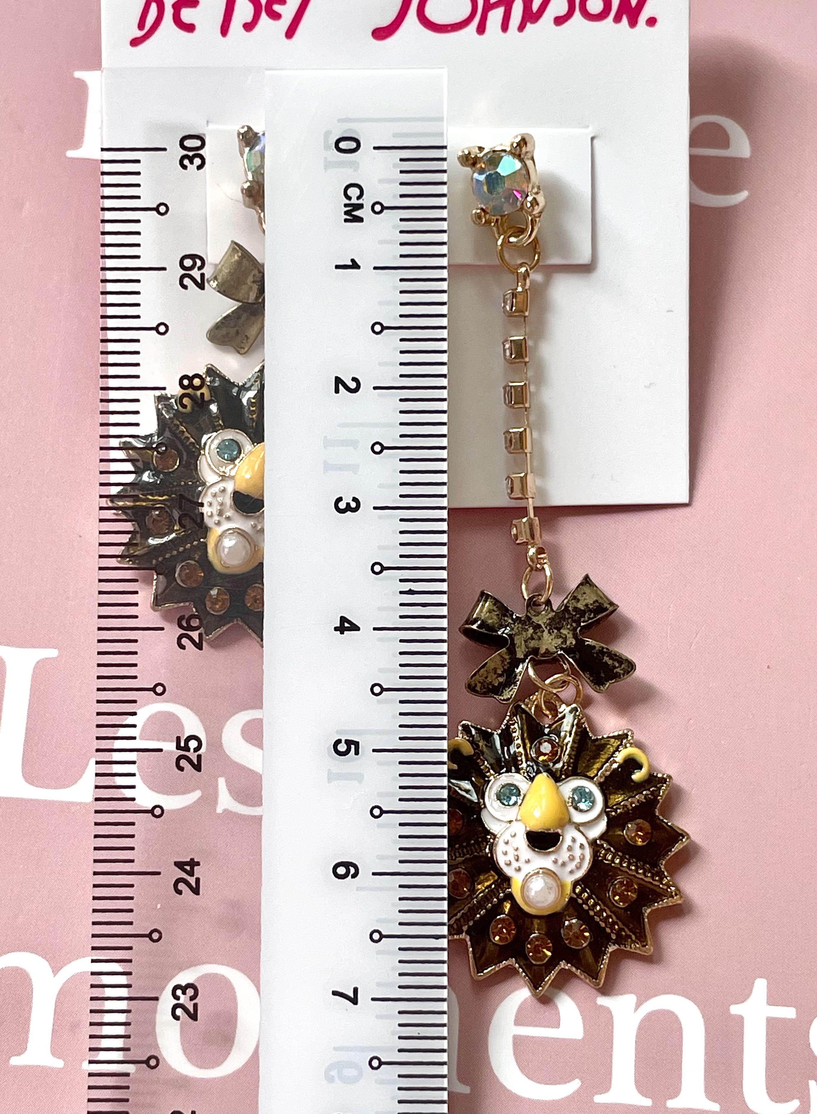Betsey johnson sale lion earrings