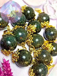Black Opal with natural minerls