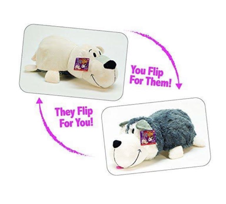 BN husky and polar bear 2 in 1 plushy from the FlipaZoo original