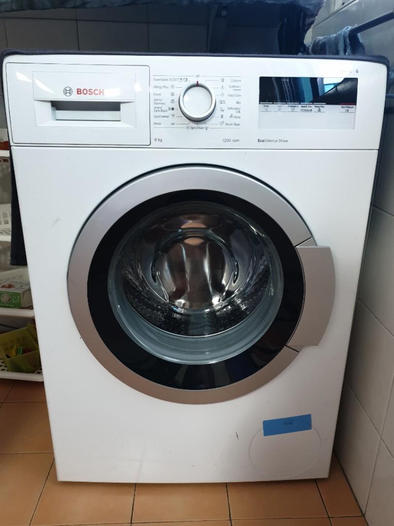 Bosch Serie 6 Washer, Tv & Home Appliances, Washing Machines And Dryers On  Carousell