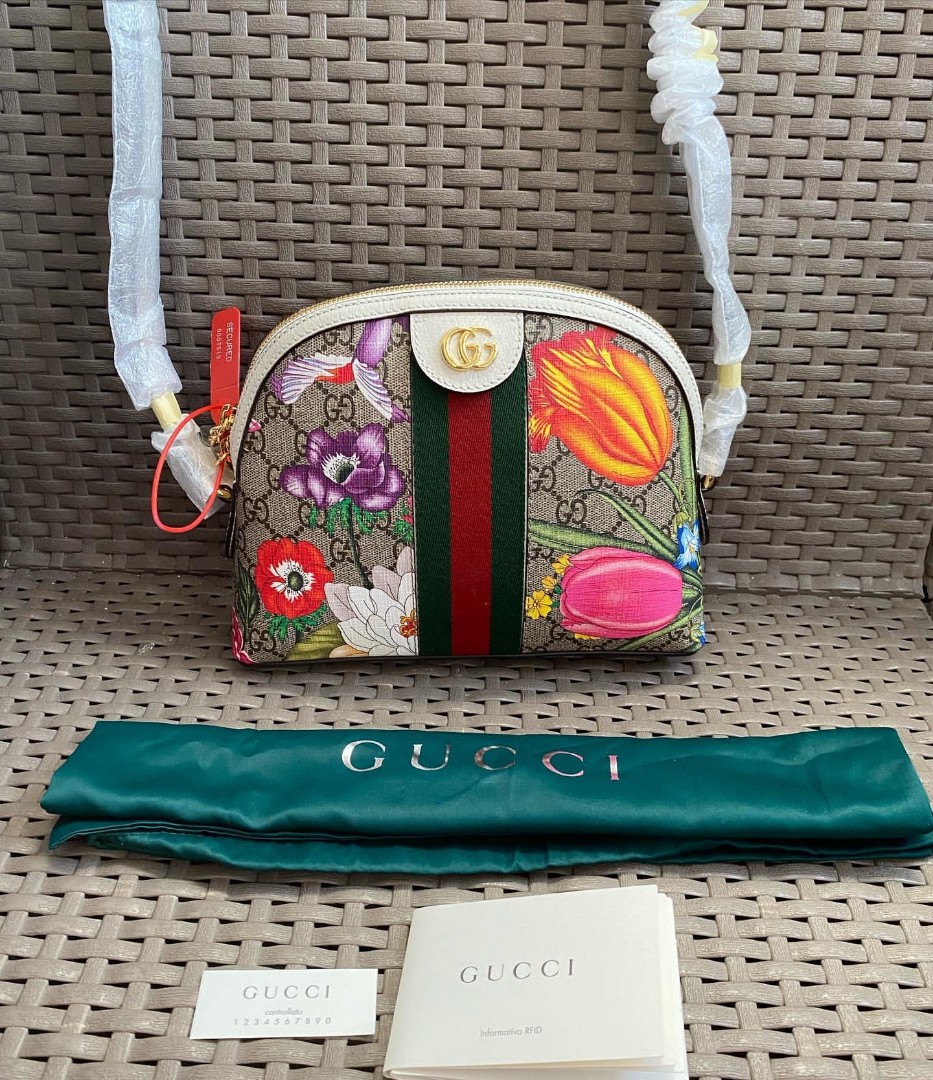 Brandnew! Gucci ophidia floral gg dome bag, Luxury, Bags & Wallets on  Carousell