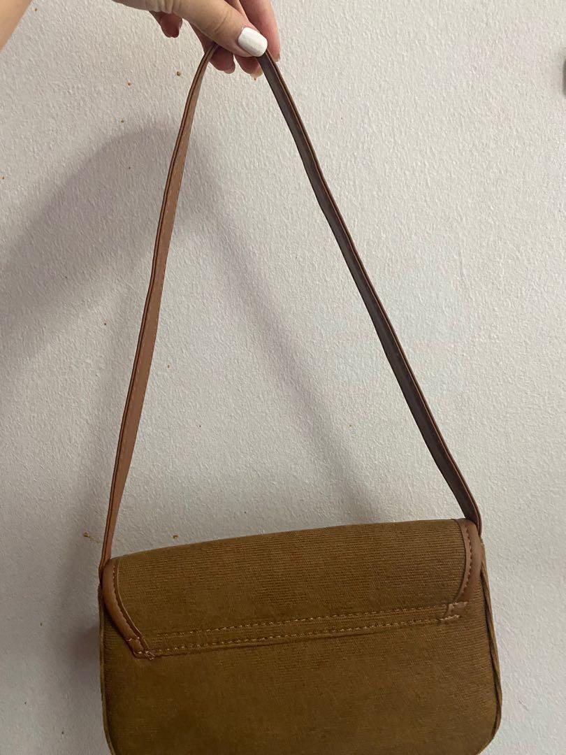 brandy melville brown shoulder bolsa
