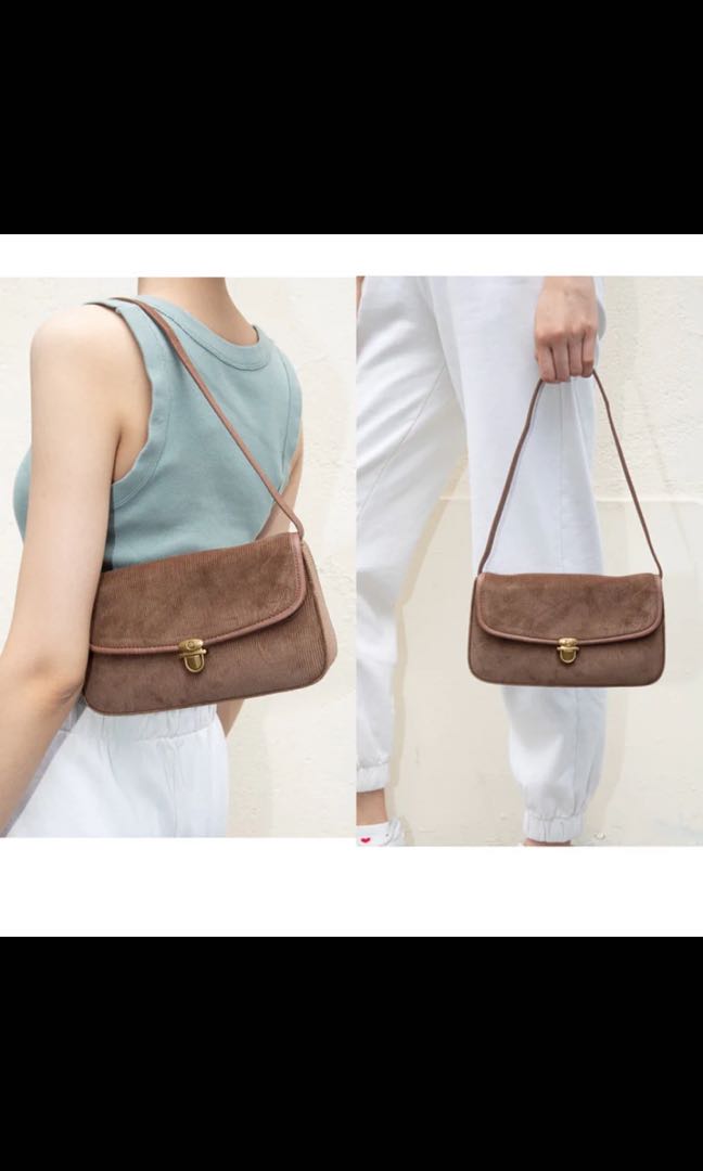 brandy melville brown shoulder bolsa