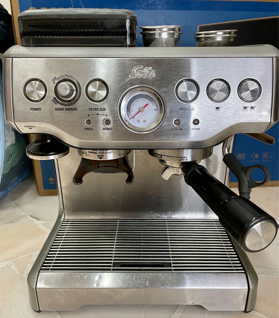 wedstrijd koper hybride Breville/Solis barista express espresso machine, TV & Home Appliances,  Kitchen Appliances, Coffee Machines & Makers on Carousell