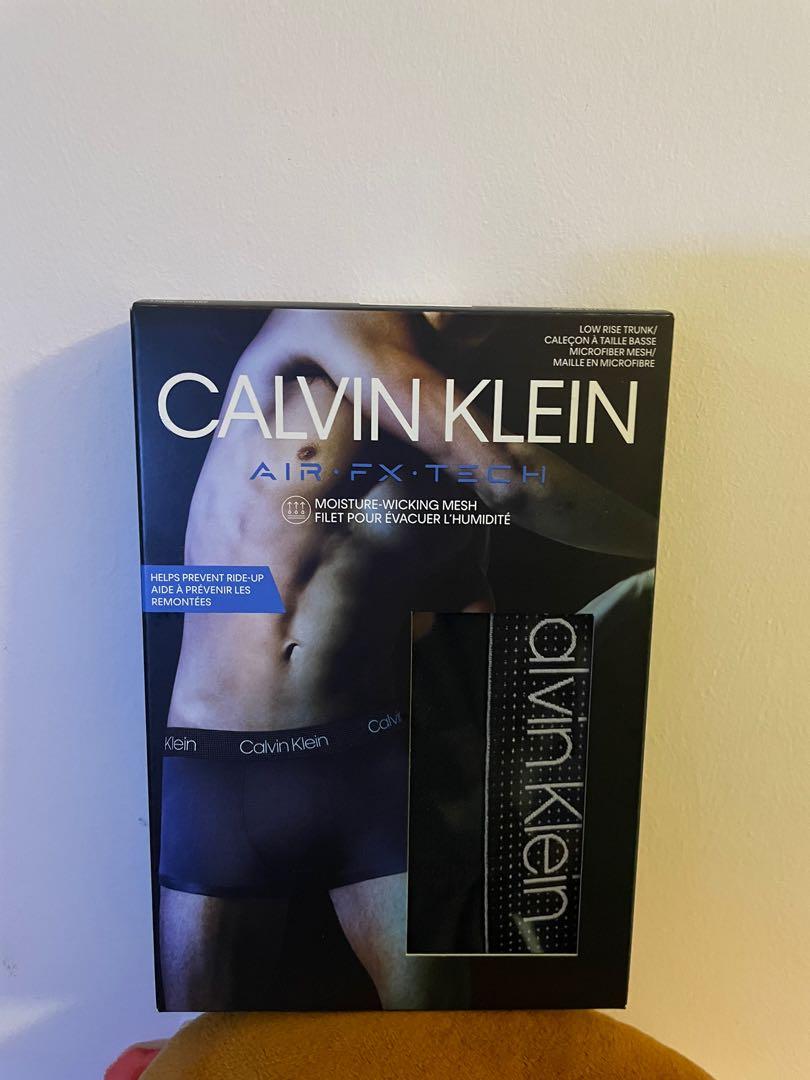 👍🏼💯CK Calvin Klein Air FX Tech Microfibre Mesh Low Rise Trunk - Black  color, Men's Fashion, Bottoms, New Underwear on Carousell