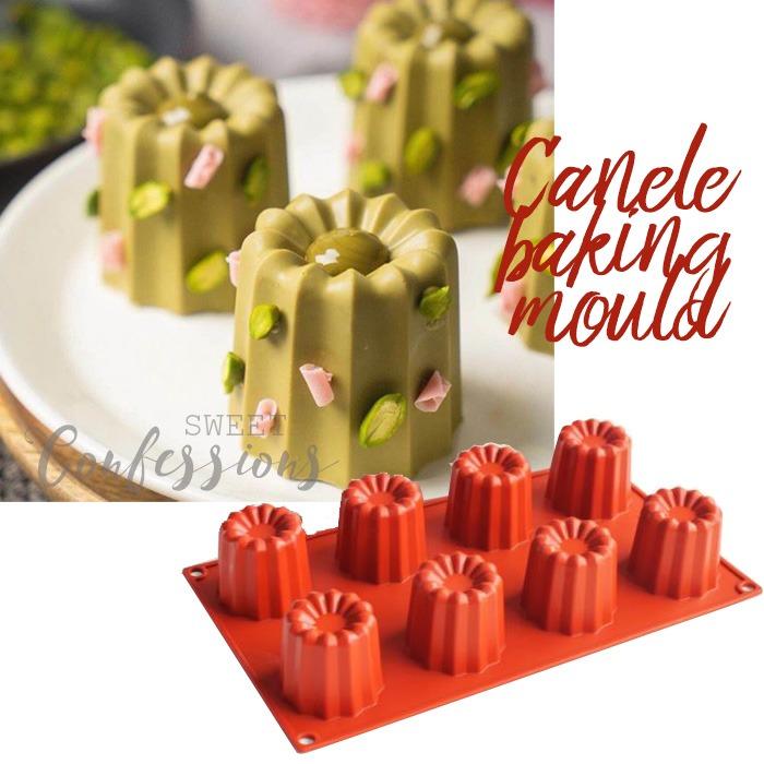 2Pcs Canele Molds French Cake Pan Nonstick 8-Cavity Cannele Mold Muffin Baking Pans for Oven Baking 2Pcs Canele Molds French Cake Pan Nonstick 8-Cavity Cannele Mold Muffin Baking Pans for Oven Baking
