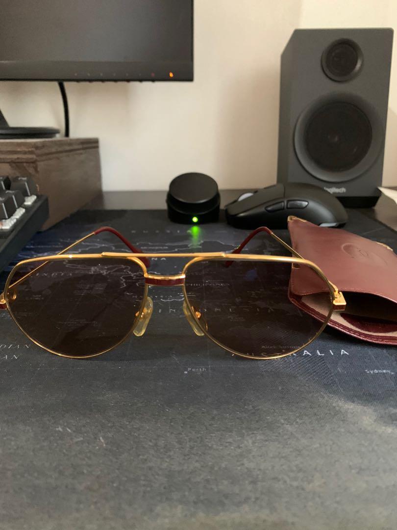 Sold at Auction: CARTIER Vendome Santos sunglasses/ pilot glasses