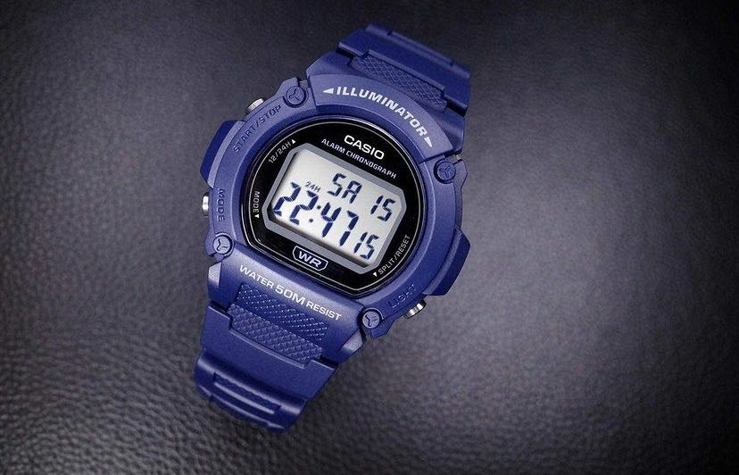 Casio illuminator blue discount